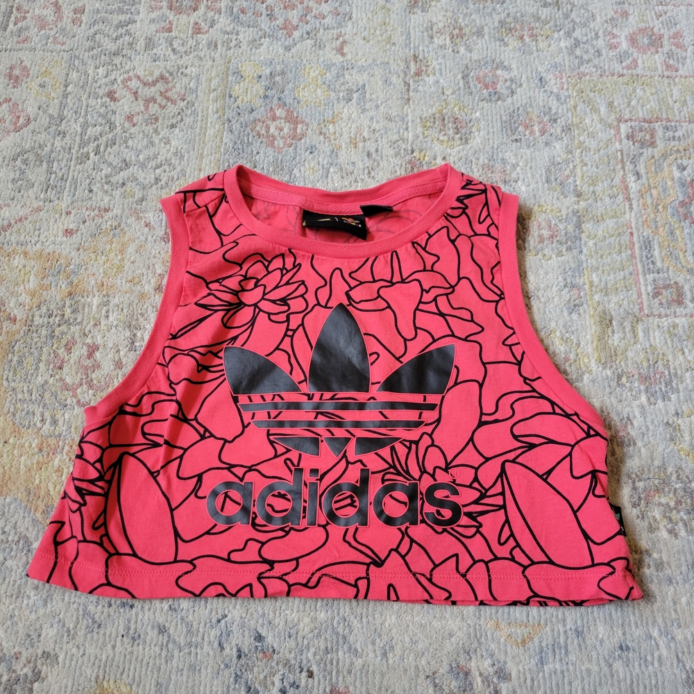 Adidas originals X Pharrell Williams Dear Baes Cropped Tank top Size Small - Picture 3 of 13